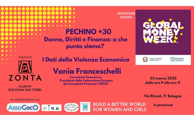 PECHINO +30. Donne, Diritti e Finanza: a che punto siamo? I dati sulla violenza economica