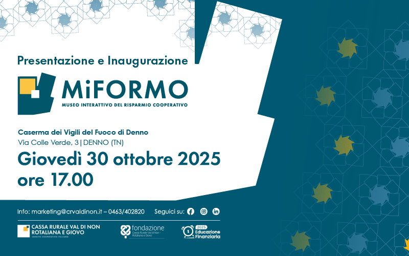 Cerimonia di inaugurazione di MiFORMO: museo interattivo del risparmio cooperativo